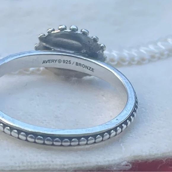 James Avery retired Sterling and bronze radiant heart ring/Size-8.5